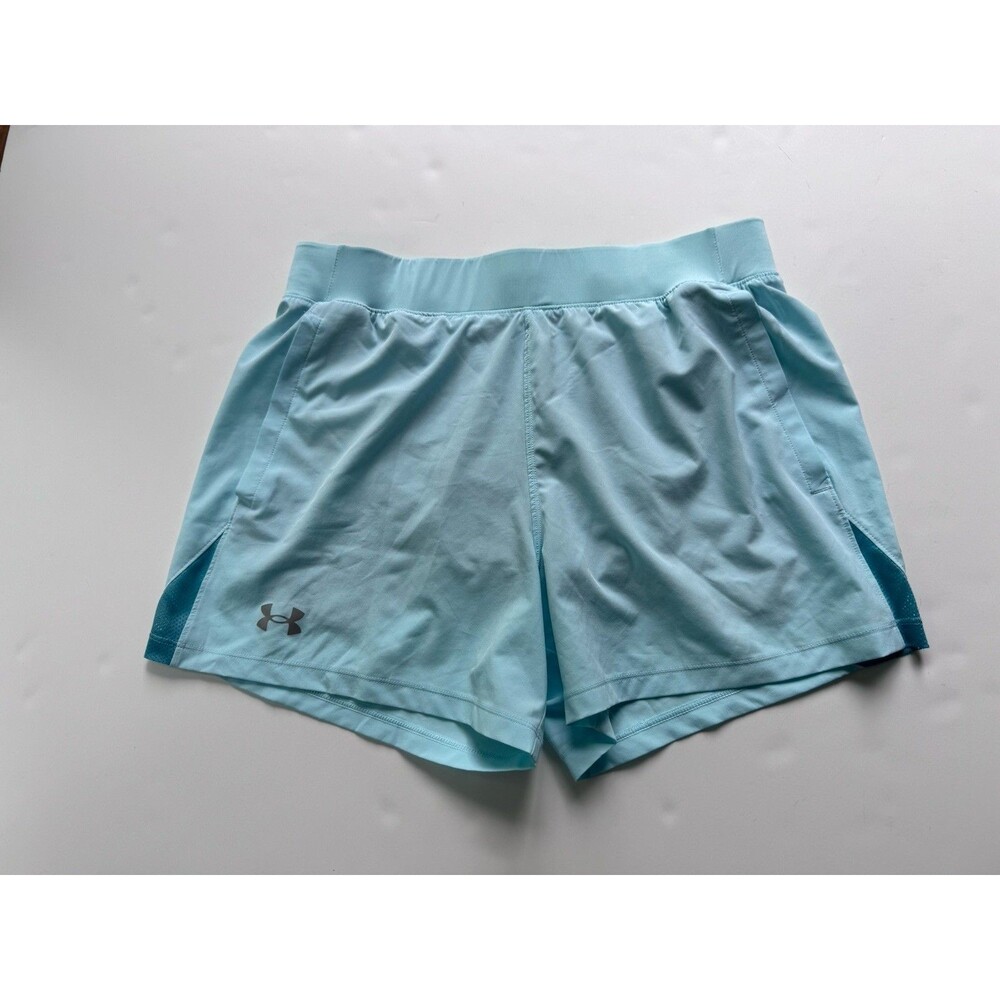 Under Armour Women's Large Heat Gear Aqua Running Shorts Pockets Gym